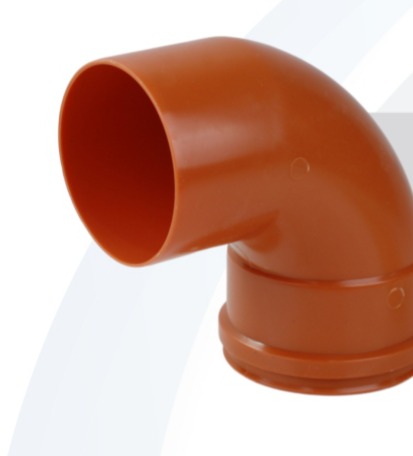 Curva Curta PVC Ocre Injetada PB JE/JERI 100mm